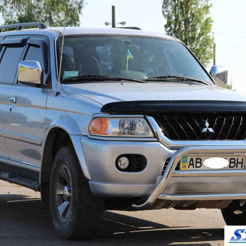 Кенгурятник з двома перемичками для Mitsubishi Pajero Sport 1999-2008