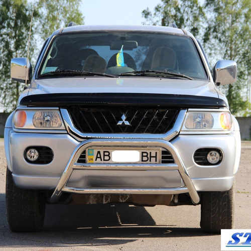 Кенгурятник з двома перемичками для Mitsubishi Pajero Sport 1999-2008