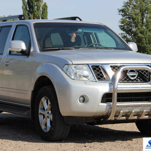 Кенгурятник високий з двома перемичками і грилем для Nissan Pathfinder 2005+