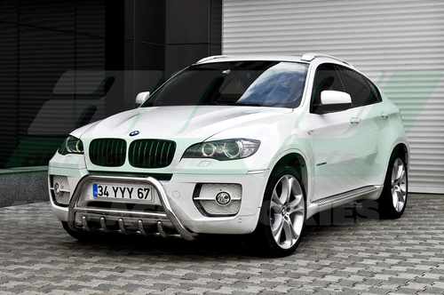 Кенгурятник з перемичкою і грилем D60 для BMW X6