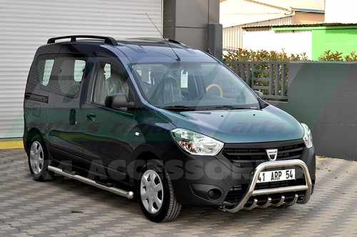 Кенгурятник з перемичкою і грилем D60 для Renault Dokker 2012+