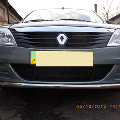 Захист переднього бампера D42 для Renault logan 2008-2013