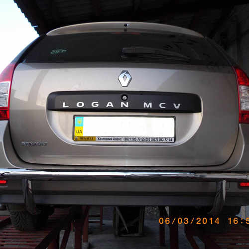 Захист заднього бампера для Renault Logan MCV 2013+