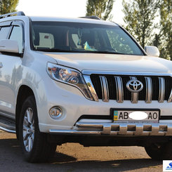 Захист переднього бампера подвійний для Toyota LC150 2013+