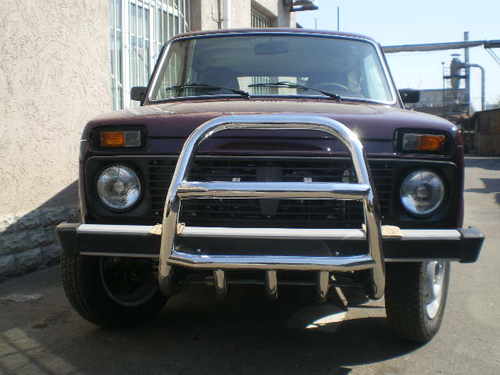 Кенгурятник високий з грилем для Lada 4X4 (Нива 21213)