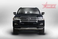Захист переднього бампера подвійний для Toyota Land Cruiser 200 2015+