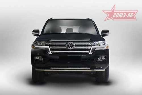 Захист переднього бампера подвійний для Toyota Land Cruiser 200 2015+
