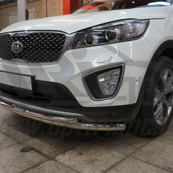 Захист переднього бампера Kia Sorento Prime 2015+ (подвійне) d 60/42