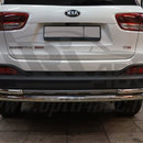 Захист заднього бампера Kia Sorento Prime 2015+ (одинарна з куточками) d 60/42