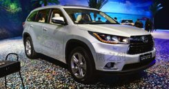Передние LED фары с DRL для Toyota Highlander 2014+