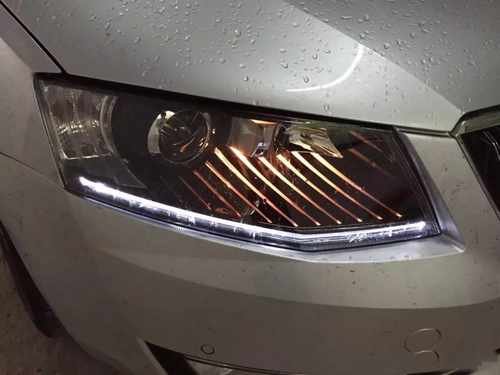 Передні фари p LED DRL для Skoda Octavia A7 2013-2017
