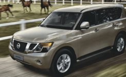 Передние LED фары с DRL для Nissan Patrol Y62 Infinity QX56 2010+