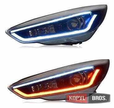 Передні світлодіодні LED фари для Ford Focus 2015+ (PW V1)