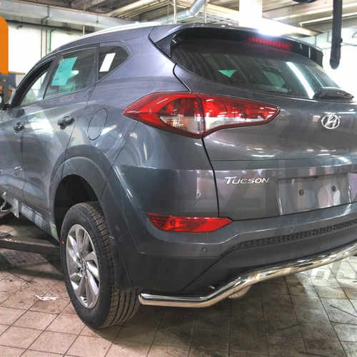 Захист заднього бампера Hyundai Tucson (2015-) (хвиля) d60