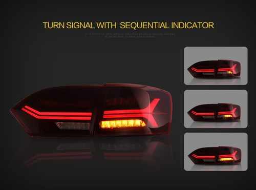 Світлодіодні задні ліхтарі LED для Volkswagen Jetta Mk6 2012-2015
