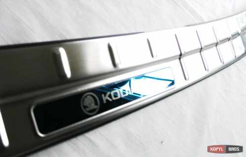 Захисна накладка на задній бампер для Skoda Kodiaq 2016+ Тип А