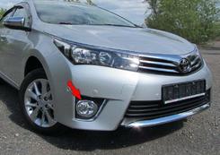 Хром окантовка (кільця) на передні протитуманні фари для Toyota Corolla 2013-