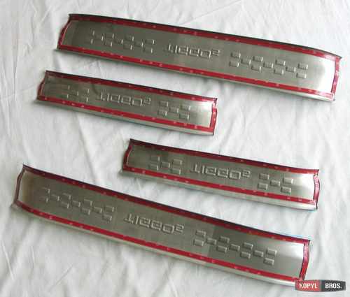 Накладки на пороги верхні (нерж) для Chery Tiggo 5 2016+ V1