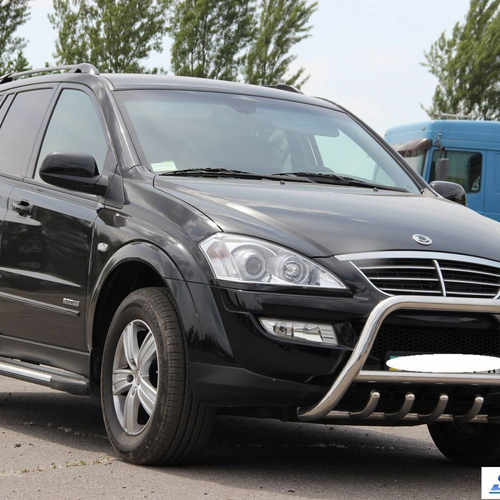 Кенгурятник з перемичкою і грилем D60 для Ssang Yong Kyron 2007+