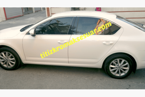 Верхня окантовка вікон (4 шт, нерж) для Skoda Octavia A7 2013-