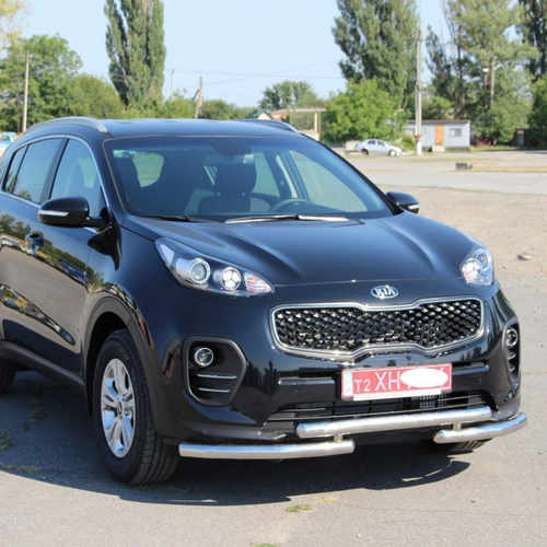 Захист переднього бампера подвійний для Kia Sportage 2016-