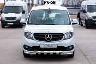 Захист переднього бампера подвійний для Mercedes Citan 2012+