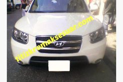Хром накладки для Hyundai Santa Fe 2006-2010 передня решітка нерж Carmos (Туреччина)