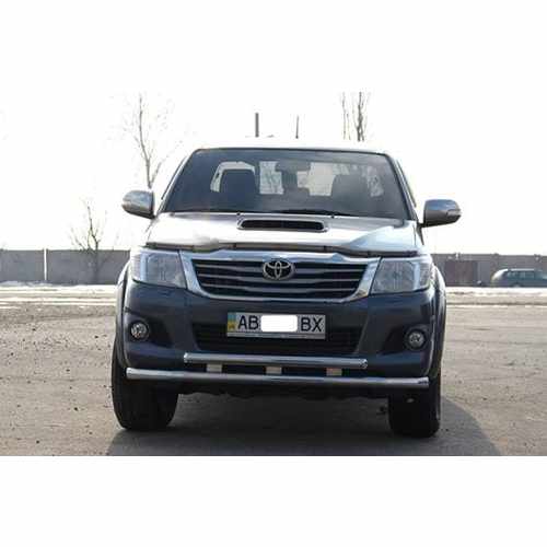 Захист переднього бампера подвійний для Toyota Hilux 2012-2015