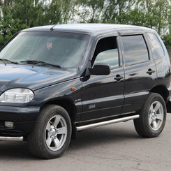 Пороги труба D60 для Chevrolet Niva 2002-2008, 2008+