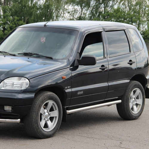 Пороги труба D60 для Chevrolet Niva 2002-2008, 2008+