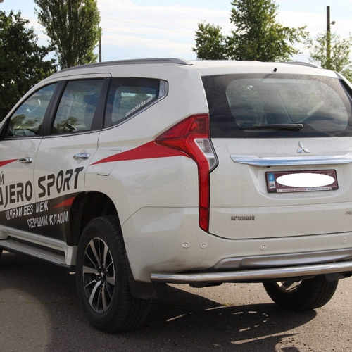 Захист заднього бампера для Mitsubishi Pajero Sport 2016+