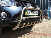 Кенгурятник з грилем Can otomotiv для Mitsubishi L200 2006-2016