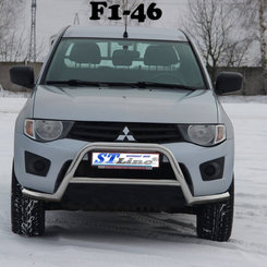 Кенгурятник з бічним захистом бампер для Mitsubishi L-200 2006-2010