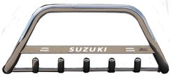 Кенгурятник з написом і грилем D60 для Suzuki Grand Vitara XL 7 2001-2006 (WT004)