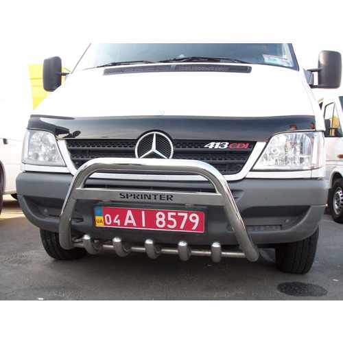 Кенгурятник з написом Can otomotiv для Mercedes Sprinter