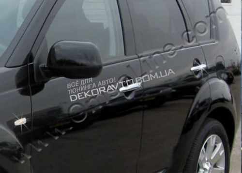 Хром накладки на ручки Omsa Line для Mitsubishi Outlander XL 2007+