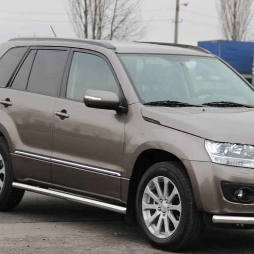 Бічні пороги труба для Suzuki Grand Vitara 2005-2015