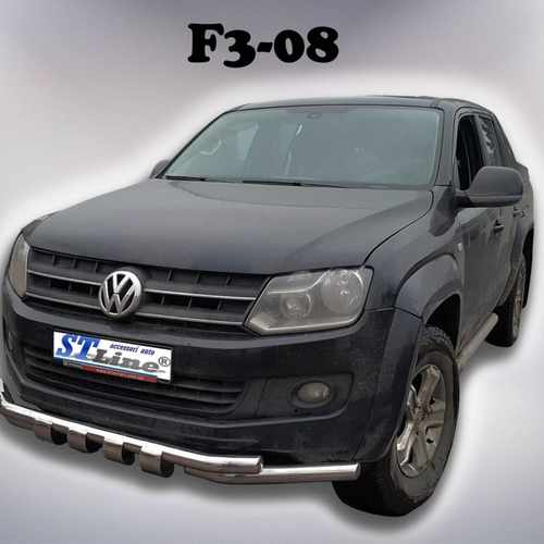 Передій захист з грилем для VW Amarok 2010-