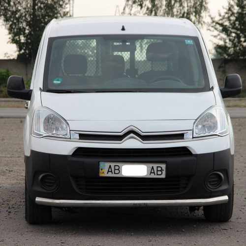 Захист переднього бампера одинарний d60 для Citroen Berlingo 2008+-