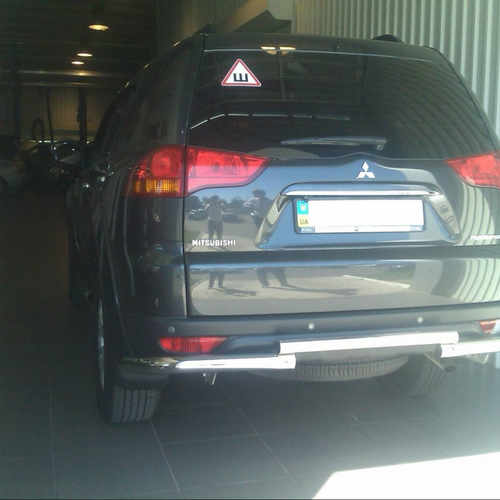 Захист задній для Mitsubishi Pajero Sport 2008+