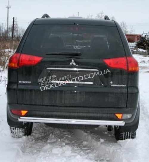Захист задня труба для Mitsubishi Pajero Sport 2008+