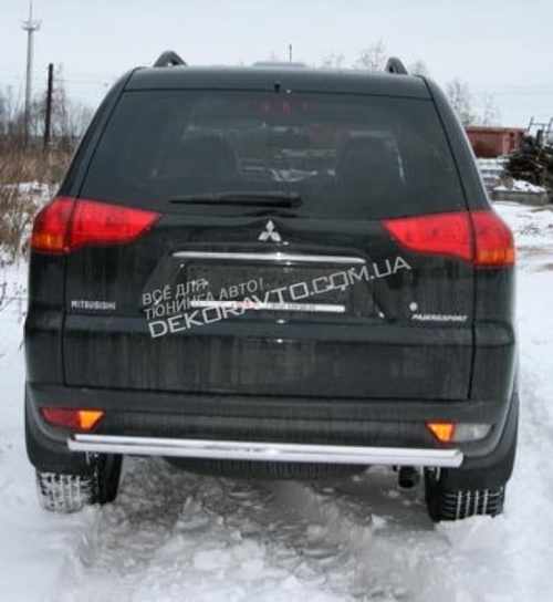 Захист задня труба для Mitsubishi Pajero Sport 2008+