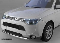Захист переднього бампера для Mitsubishi Outlander 2012-2015