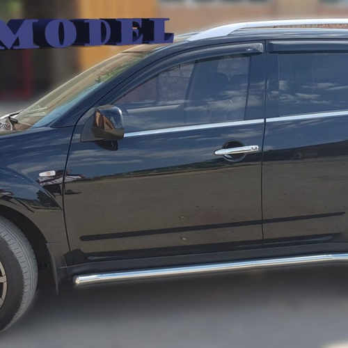 Захист штатного порогу труба для Mitsubishi Outlander XL 2007-2012