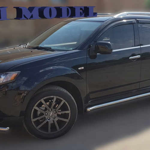 Захист штатного порогу труба для Mitsubishi Outlander XL 2007-2012