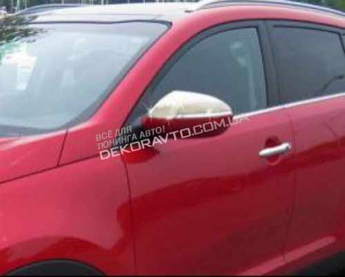 Хром молдинги нижні для скла (нерж.) 4 шт. Omsa для Sportage 2004-2009