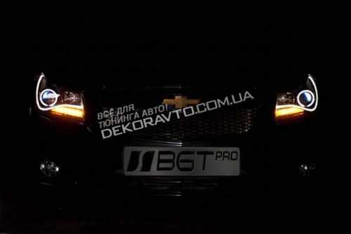 Оптика передні фари Audi Style Black для Cruze