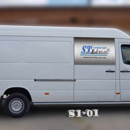 Пороги труба D60 для Mercedes-Benz Sprinter 1995-2006 (довга база)
