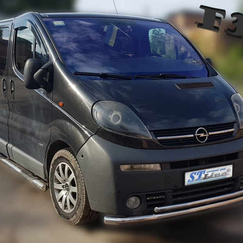 Захист переднього бампера подвійний для Opel Vivaro 2001-2014