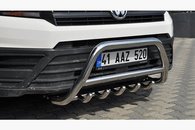 Кенгурятник з перемичкою і грилем для VW Crafter 2017+